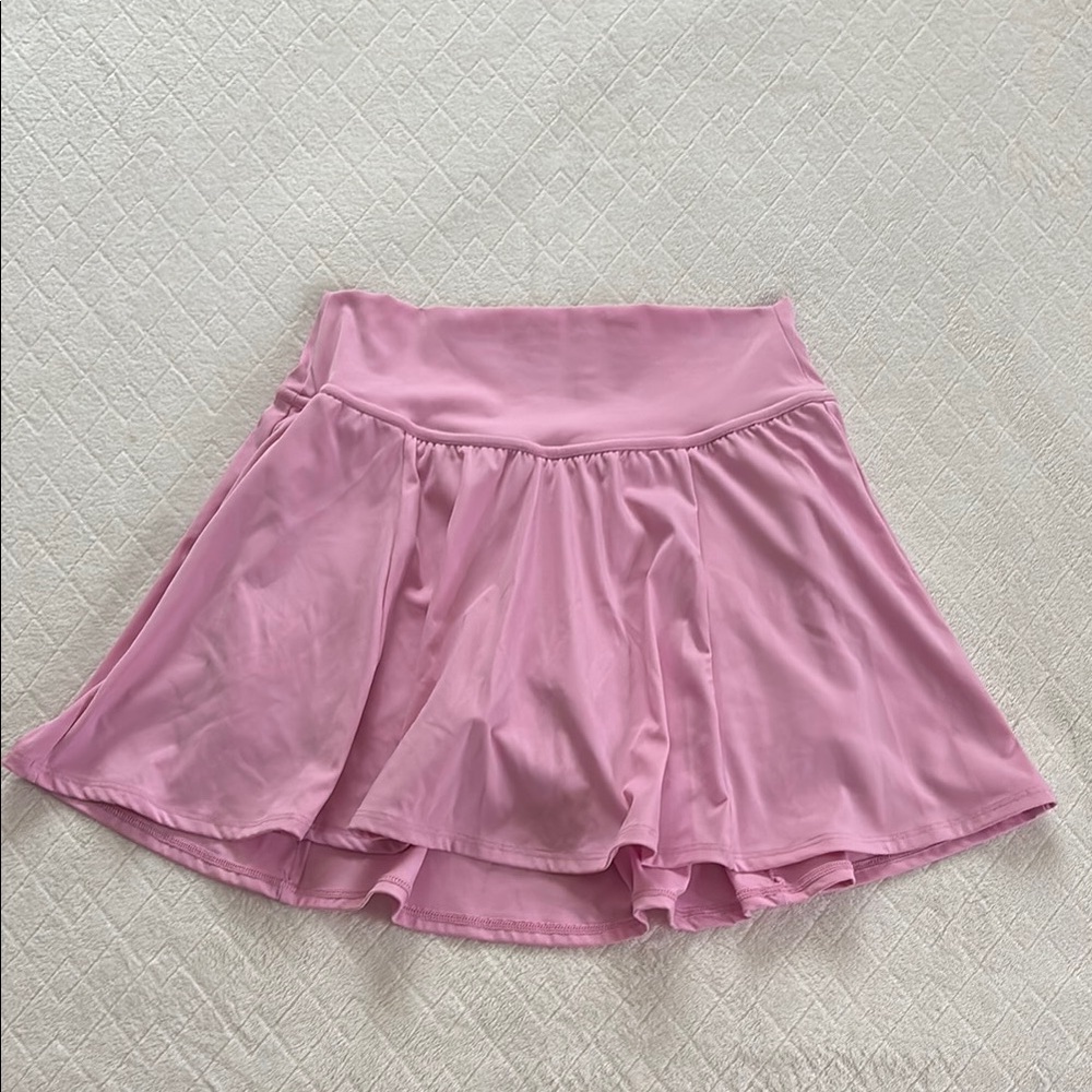 Gilly Hicks Pink Skater Mini Skirt